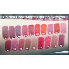 Golden Rose Matte Lipstick Crayon Kalem No: 01