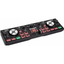 Numark DJ2GO2 Touch – Yolculuk Için Mini Dj Kontrol Cihazı – 2 Panelli USB Dj Konsolu, Ses Arayüzü V