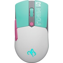 Hype Store Tuf Mini Kablosuz Fare Hatsune Miku Edition, Üç Modlu Bağlantıya Sahip 65 Gram Kablosuz Oyun Faresi,