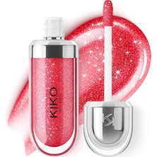 Kiko 3D Hydra Gloss Dudak Parlatıcısı 12 Pearly Amaryllis Red Besleyici ve Nemlendirici Özellik