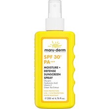 Hype Store Maru.derm Spf 30+ Nemlendirici + Koruyucu Güneş Kremi Spreyi 200 ml