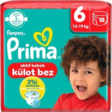 Külot Bez, 6 Numara Bebek Bezi, 18 Adet