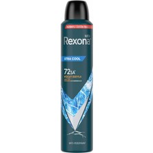 Rexona Men Xtra Cool Erkek Sprey Deodorant 200 ml Üstün Koruma Özelliği ile 72 Saat Kesintisiz Etki