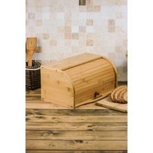 Bambu Lüks Panjur Kapaklı Büyük Ekmek Dolabı, Bambu Ekmek Ekmek Dolabı, Ekmek Sepeti Sandığı, Ekmekl