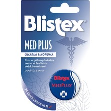 Hype Store Blistex Medplus Kavanoz Kuru ve Çatlamış Dudaklara Onarıcı ve Ferahlatıcı Dudak Bakım Kremi X2