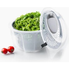 Orret Home Pratik Salata Kurutucu – Çevirmeli Sebze & Marul Kurutma Kabı, 4,5 L Manuel Dönerli Yıkam
