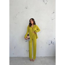 Alfanora Kadın Gömlek ve Pantolon Takım - Açık Yeşil