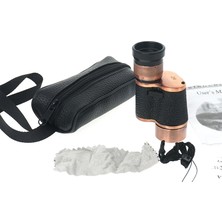 6X24  Baıgısh, Askeri Tarzi Pirinç ve Deri Kaplamalı, Deri Çantalı Monocular Dürbün Princ
