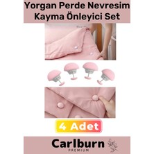 Carlburn #klips Dayanıklı Klips Kayma Önleyici Yatak Düzenleyici Aparatı Yorgan Nevresim 4'lü Sabitleme Seti