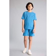DeFacto Regular Fit Waffle 2'li Pijama Takımı Erkek Çocuk D9993A826SM