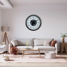 Aylina Mey Ithalat®  Empire 60 cm Çarklı Krom Duvar Saati