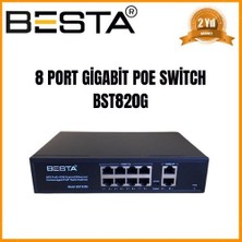 Hsc Bilişim 8 Port Gi̇gabi̇t Poe Swi̇tch 10/100/1000 Mbps BST820G