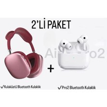 TEKNO Kulak Üstü ve Pro2 A Plus Kulak Içi Ios & Android Uyumlu Kablosuz Bluetooth Kulaklık Paketi