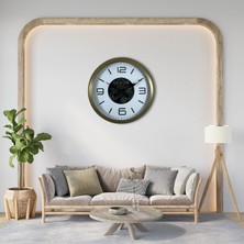 Aylina Mey Ithalat® Bronze Motion 60 cm Çarklı Duvar Saati