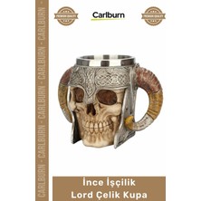 Carlburn #kupa Paslanmaz Çelik Dayanıklı Çay Kahve Su Bardak Uzun Ömürlü Ince Işçilik Lord Çelik Kupa