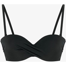 Penti Si̇yah Straplez Cup Bikini Üstü