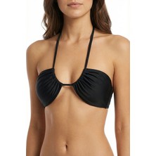 Penti Si̇yah Reverse Bikini Üstü