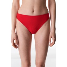 Penti Kırmızı Astrid Dokulu Yüksek Bel Bikini Altı