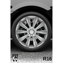 Whigor Daewoo Tico 16 Inç Jant Kapağı (4 Adet) Gri G119