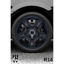 Whigor Dacia Duster 14 Inç Jant Kapağı (4 Adet) Siyah S103