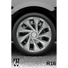 Whigor Daewoo Super Saloon 16 Inç Jant Kapağı (4 Adet) Gri G122