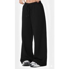 Saat Tekstil Eşofman Altı-Bol Paça-Yüksek Bel-Baggy-Cepli-Günlük-Konfor & Modern Tarz