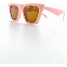 MiraLive Kids Güneş Gözlüğü Pembe Çekik Çerçeve Uv 400 Korumalı Ce Belgeli Çocuk Güneş Gözlüğü