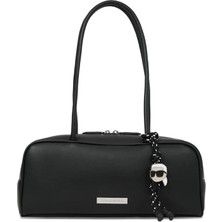 Karl Lagerfeld %58 Polyester, %42 Poliüretan Siyah Kadın Omuz Çantası B1W30005999