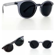 MiraLive Ricky Güneş Gözlüğü Şeffaf Gri Çerçeve Uv 400 Korumalı Ce Sertifikalı Güneş Gözlüğü