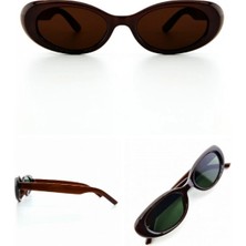 MiraLive Alena Kahverengi Kadın Güneş Gözlüğü Siyah Çerçeve Uv 400 Korumalı Ce Belgeli Güneş Gözlüğü