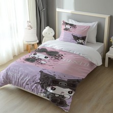 Pembe ve Lila Kuromi Nevresim Takımı M6