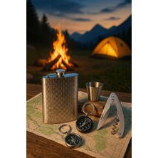 MiraLive Vıp Özel Çelik Hediye Seti – Çelik Matara, Anahtarlık, Mantar Açacağı Çakı, Huni ve Shot Bardak