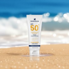Dermavia SPF 50+ Su Bazlı Güneş Kremi 100 ml Tüm Cilt Tipleri İçin Parfümsüz Koruma