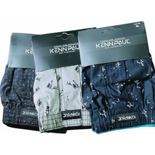Kenpaul Desenli Poplin Erkek Boxer