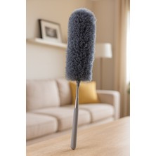 Adissa Ivory IVO-TP06 Teleskopik Uzatılabilir Mikrofiber Yumuşak Başlıklı Gri Toz Alma Fırçası