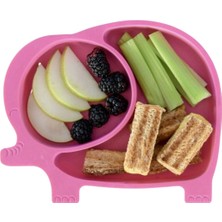 Mcg® Bebek ve Çocuk Için Sevimli Fil Model Desenli Yemek Bebek Mama Kabı Bölmeli Tabak