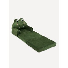 Pufu Toys Portatif, Yıkanabilir, Katlanabilir Peluş Çocuk Koltuğu 120 cm Timsah