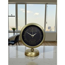Mcg Retro Modern Tasarım 25 x 20 cm Metal Masa Saati