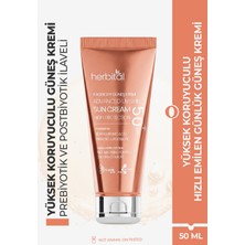Herbital Spf 50+ Güneş Kremi Leke Karşıtı ve Beyaz Iz Bırakmayan – 8d Hyaluronik Asitli