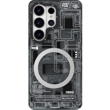 Galaxy S26 Ultra Kılıf M-Safe Uyumlu Youngkit 360 Derece Standlı Technology Serisi Kapak Siyah