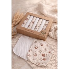 Bilge Trend Ayıcıklı Bebek Ağız Mendili %100 Pamuk Raporlu Penye