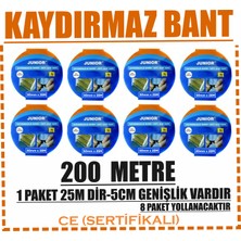Siyah Kaydırmaz Bant-8li Paket-5cm Genişlik-25 Metre Uzunluk