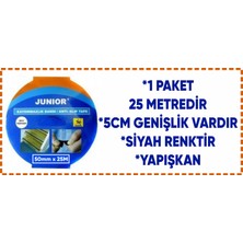 Siyah Kaydırmaz Bant-5cm Genişlik-25 Metre Uzunluk 1ADET