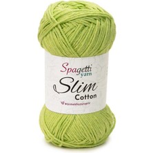 Spagetti Yarn Slim Cotton Fıstık Yeşil El Örgü İpliği
