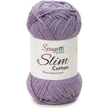 Spagetti Yarn Slim Cotton Lila El Örgü İpliği
