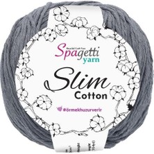 Spagetti Yarn Slim Cotton Füme El Örgü İpliği