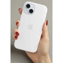 Iphone 15 Uyumlu Kılıf Logolu Lansman Soft Yumuşak Içi Kadife Silikon Kapak