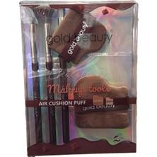 Miniso Gold Beauty Çikolata Figürlü Makyaj Fırça Seti