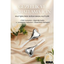 Mcg Kalp Şeklinde Soğuk Yüz Masaj Aleti - Cilt Sıkılaştırıcı ve Şişkinlik Giderici Cryo Sticks