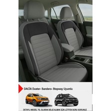 Gm Design Mocha Taytüyü Oto Koltuk Kılıfı (Dacia Sandero-Stepway-Duster Uyumlu)